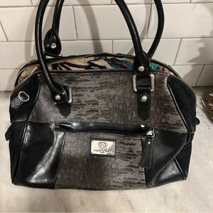 Sharif Black Shoulder Bag Faux Gator With Shoulder Strap And Storage Bag